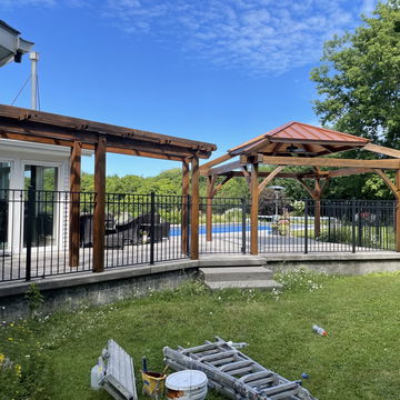 stained gazebo