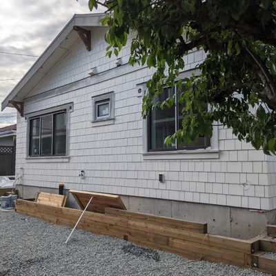 freshly painted white living room