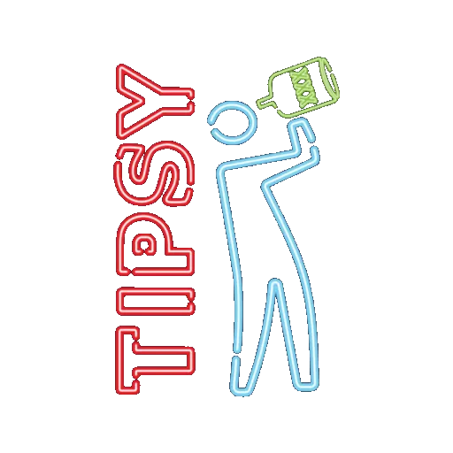 neon tipsybartender logo